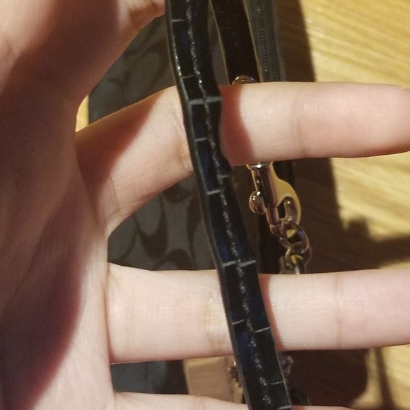 Black Coach Wristlet - Picture 3 of 4